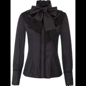 Black gothic Victorian dress shirt